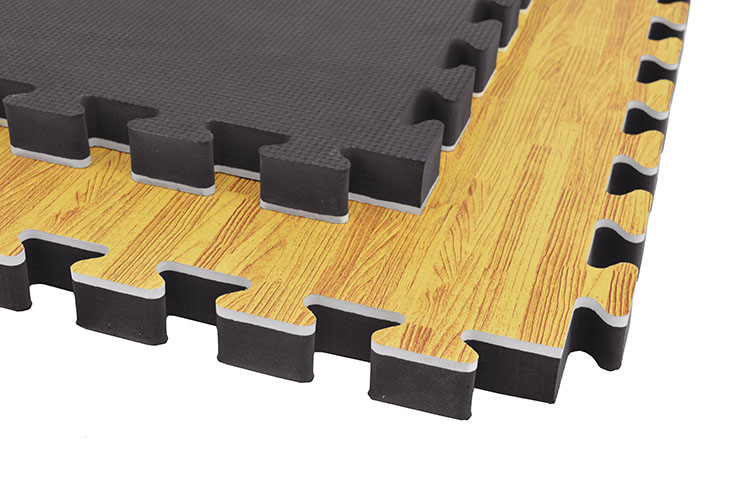Tatami Puzzle 2,5 cm, Acabamento Madeira & Bege