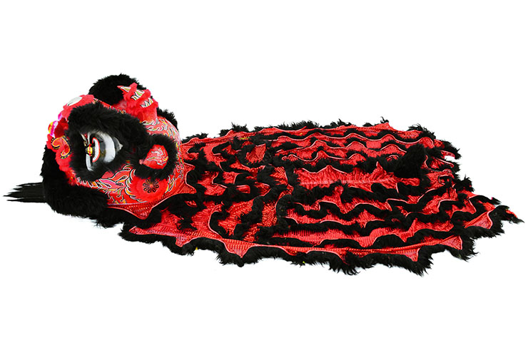 Lion Dance Costume, Southern Style - Black & Red