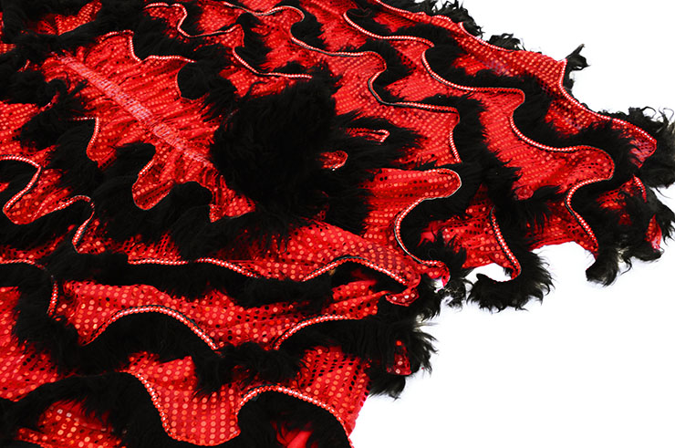 Lion Dance Costume, Southern Style - Black & Red