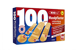 Lot de 2 boîtes de 100 pansements - Assortis