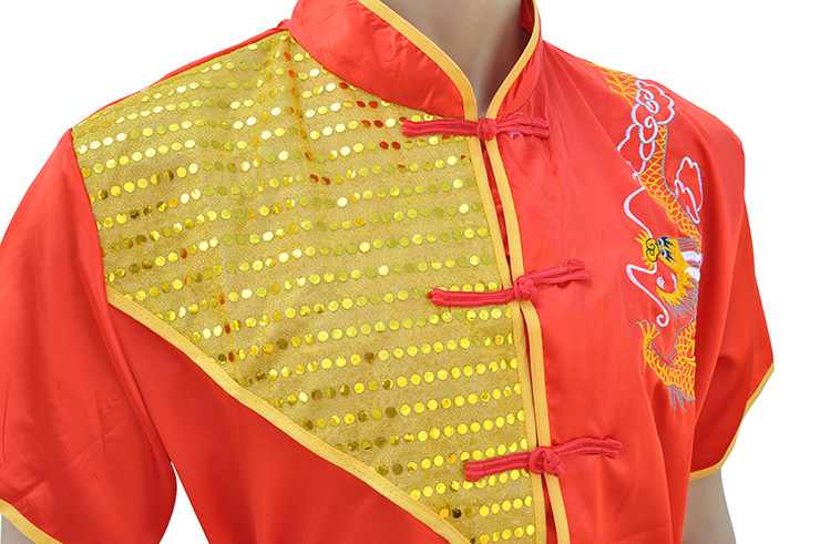 Chang Quan Top, Satin, Dragon