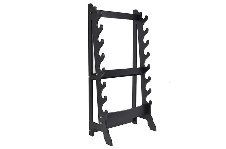 Rack Topo de gama, 8 Armas - Inclinado, Madeira Preto