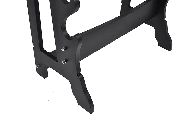 Rack Topo de gama, 8 Armas - Inclinado, Madeira Preto