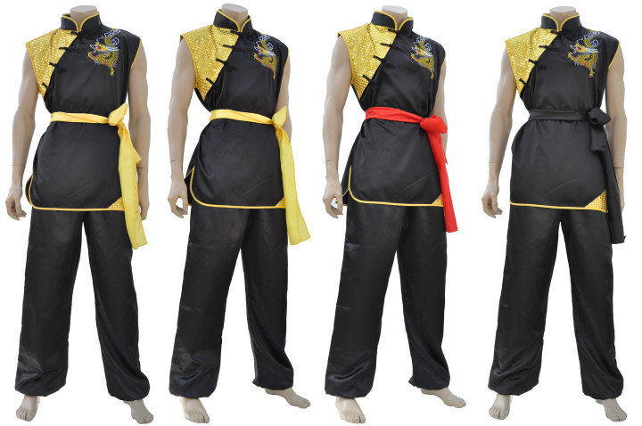 Vestido Nan Quan, Cetim, Dragão