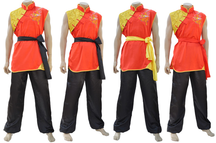 Vestido Nan Quan, Cetim, Dragão