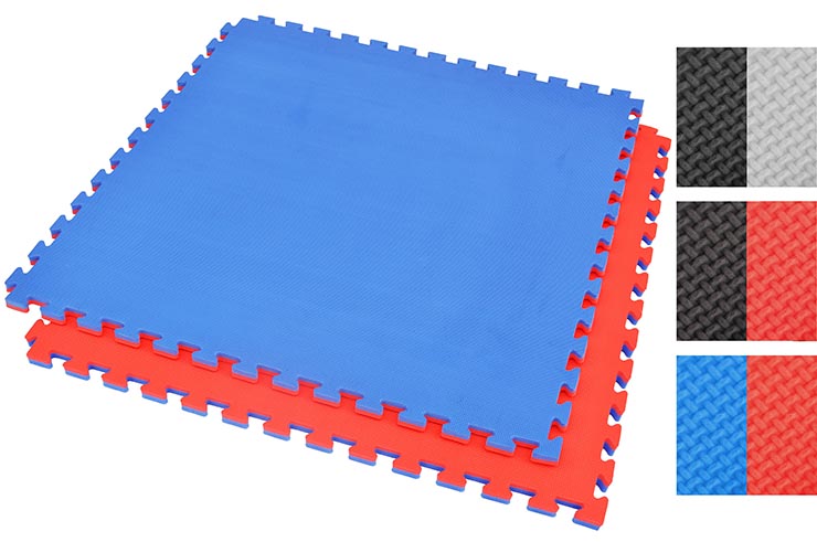 Puzzle Mat 2 cm, Blue/Red, T pattern (Multipurpose)