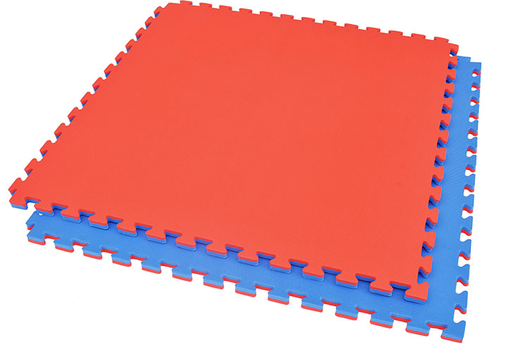 Puzzle Mat 2 cm, Blue/Red, T pattern (Multipurpose)