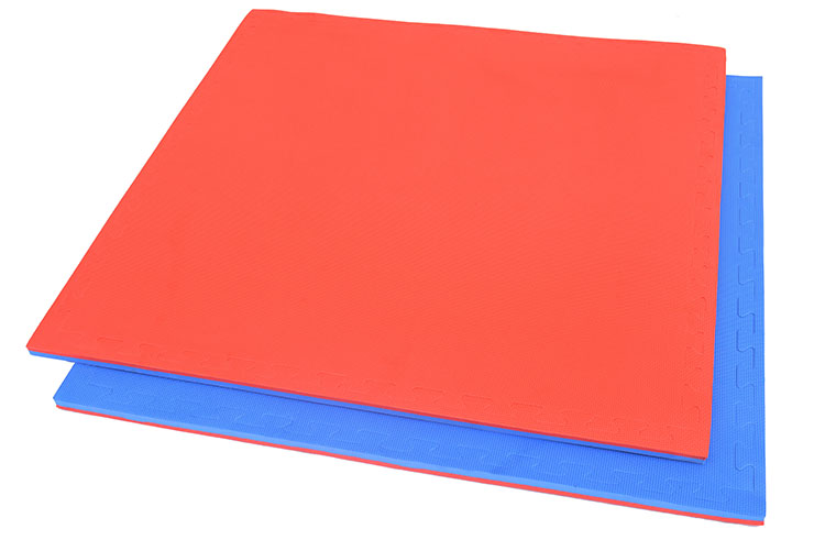 Puzzle Mat 2 cm, Blue/Red, T pattern (Multipurpose)