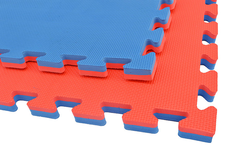 Puzzle Mat 2 cm, Blue/Red, T pattern (Multipurpose)