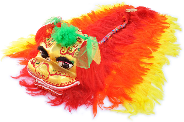 Lion Dance Costume, Northern Style - Red & Yellow