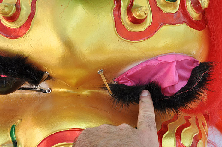 Traje Tradicional Danza del León del Norte - Rojo & Amarillo