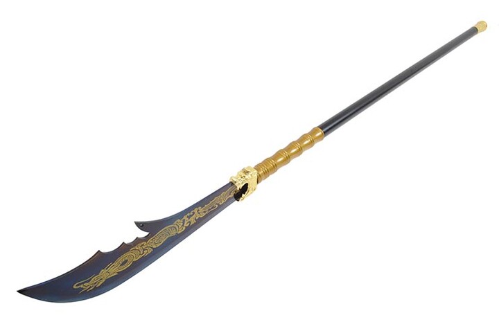 Naginata Haut de Gamme, Bleu & Or