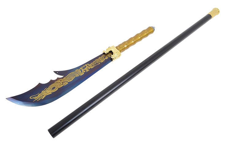 Naginata Gama Alta, Azul & Oro - Rigida