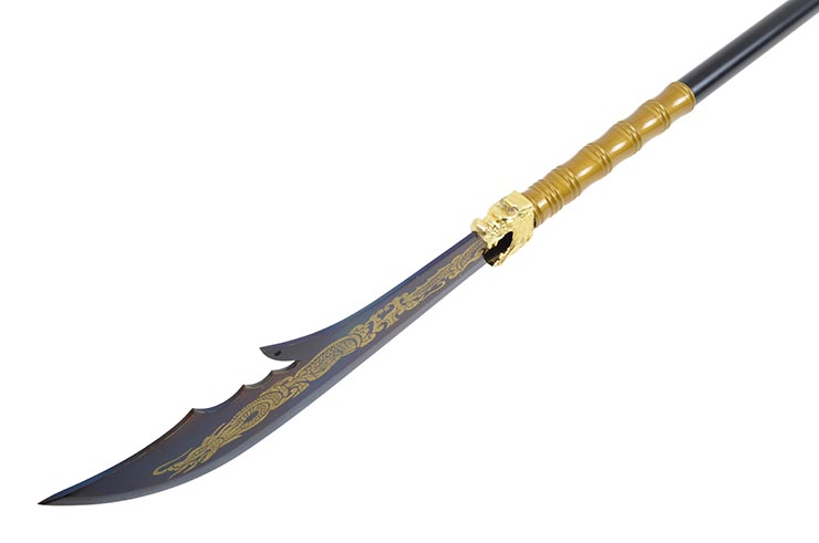 Naginata Gama Alta, Azul & Oro - Rigida