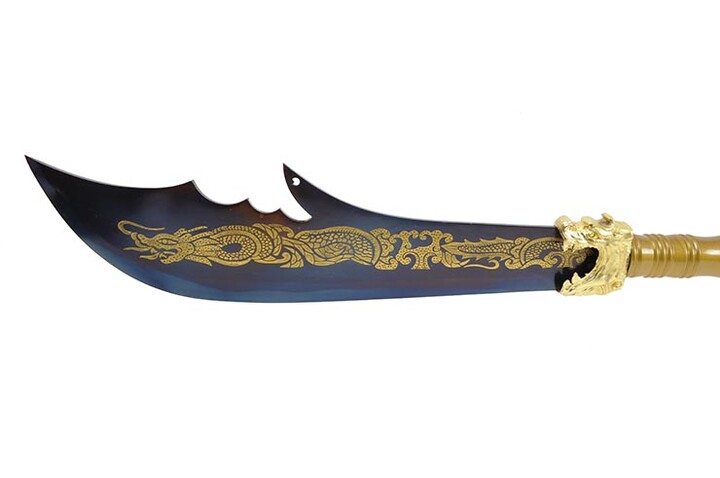 Naginata Haut de Gamme, Bleu & Or