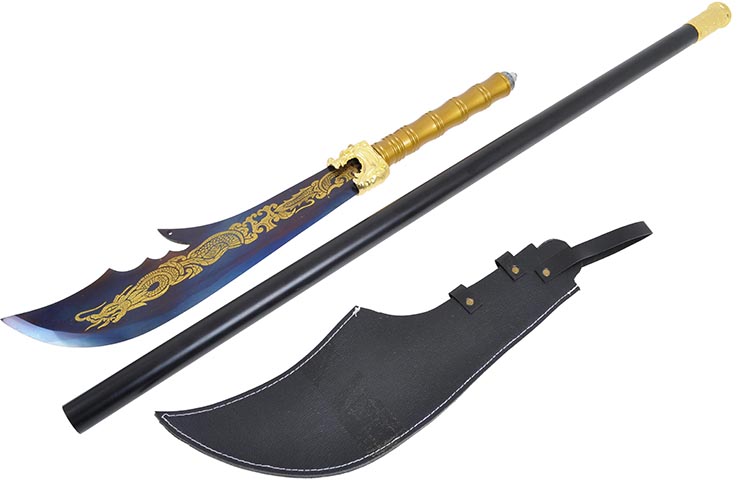 Naginata Gama Alta, Azul & Oro - Rigida