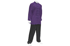 Tai Chi Outfit - Classic, 170cm (Purple top)
