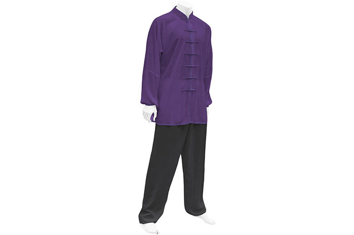 Traje de Tai Chi - Clásico, 170cm (Parte superior morada)