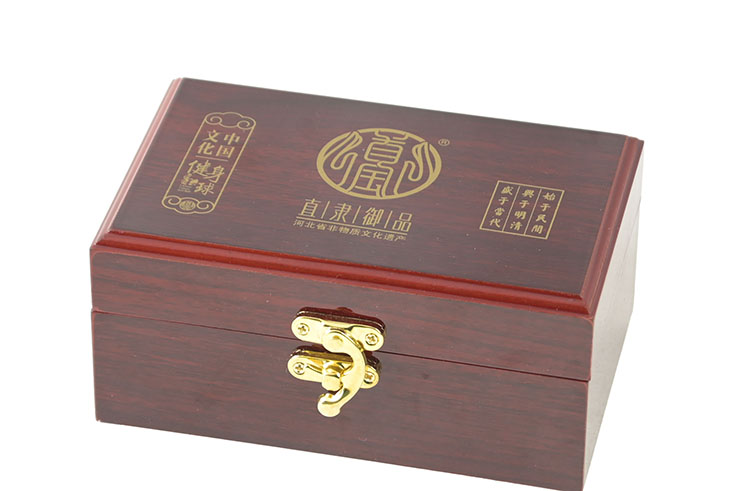 Par de bolas musicais de Qi Gong - Esmaltadas