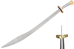 Espada Wushu "Guiding", Competición, Mango de acero inoxidable (guarda deformada)