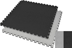 Puzzle Mat 2.5 cm, Black/Grey, Rhombic pattern (Anti-slip)