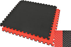 Tatami Puzzle 2 cm, Noir/Rouge, Motif en T (Polyvalent)
