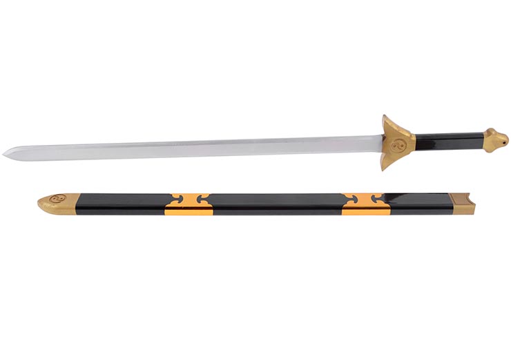 Wooden sword with Scabbard, Monobloc & Light - Small model