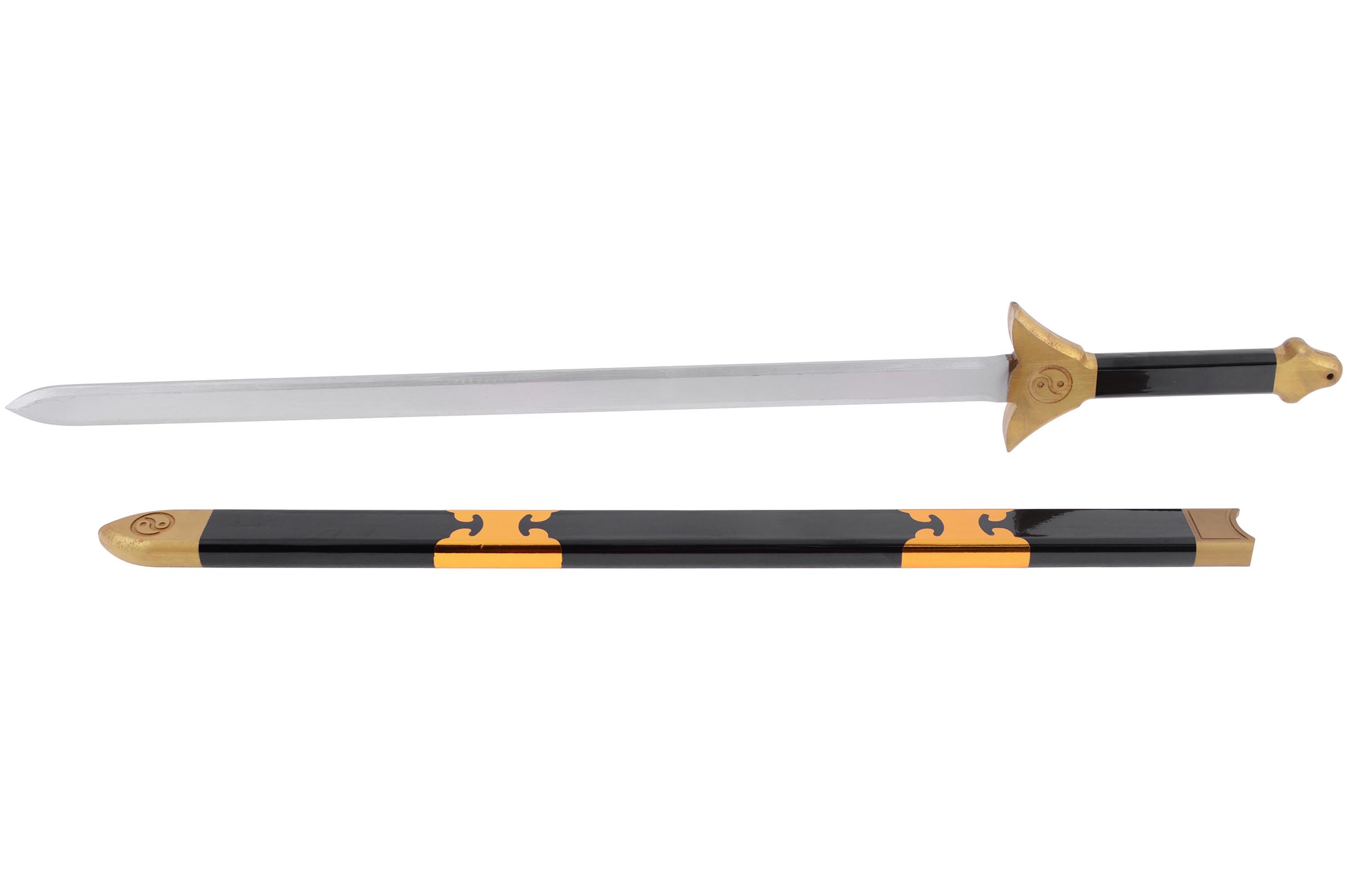 Espada de madera con vaina - monobloque y ligera - DragonSports.eu