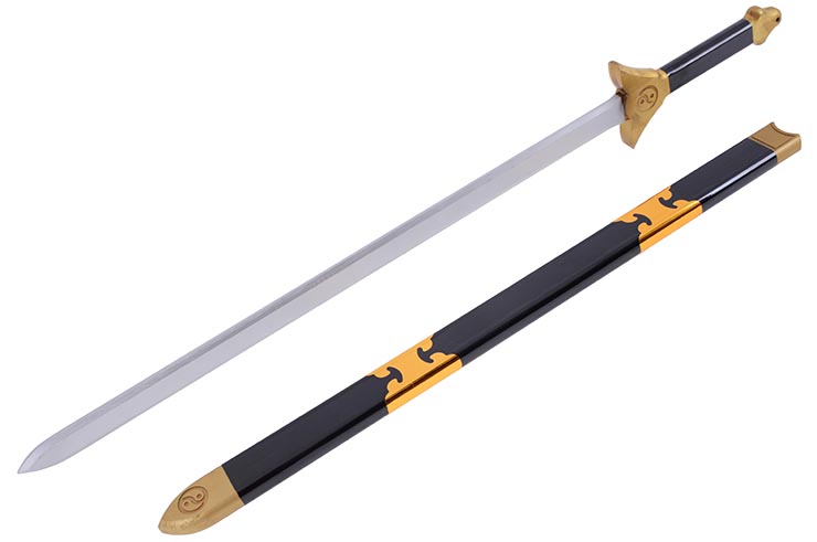 Wooden sword with Scabbard, Monobloc & Light - Small model