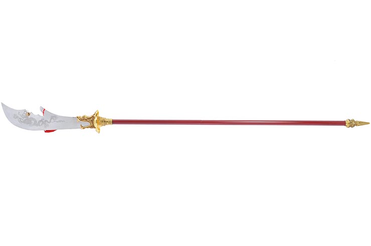 Halberd HaoYue Dragon - Gold/red, Stainless Steel