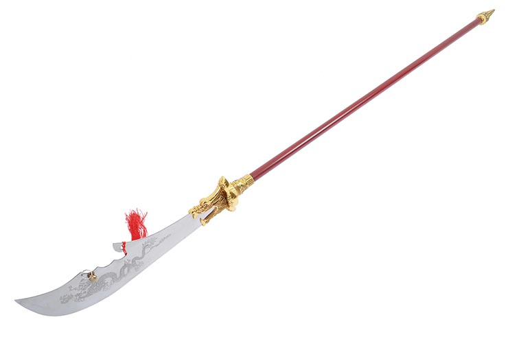 Halberd HaoYue Dragon - Gold/red, Stainless Steel