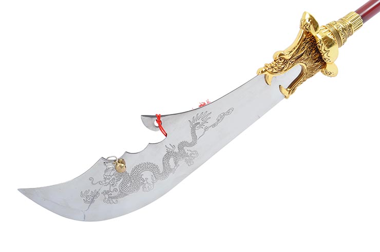 Halberd HaoYue Dragon - Gold/red, Stainless Steel