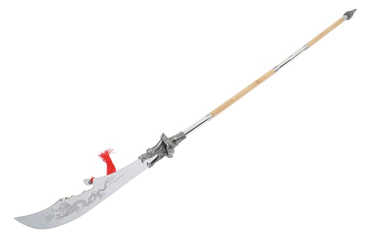 Halberd HaoYue Dragon, dismantable - Silver/wood, Stainless Steel