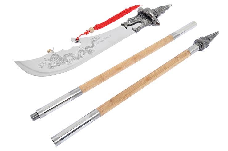 Halberd HaoYue Dragon, dismantable - Silver/wood, Stainless Steel