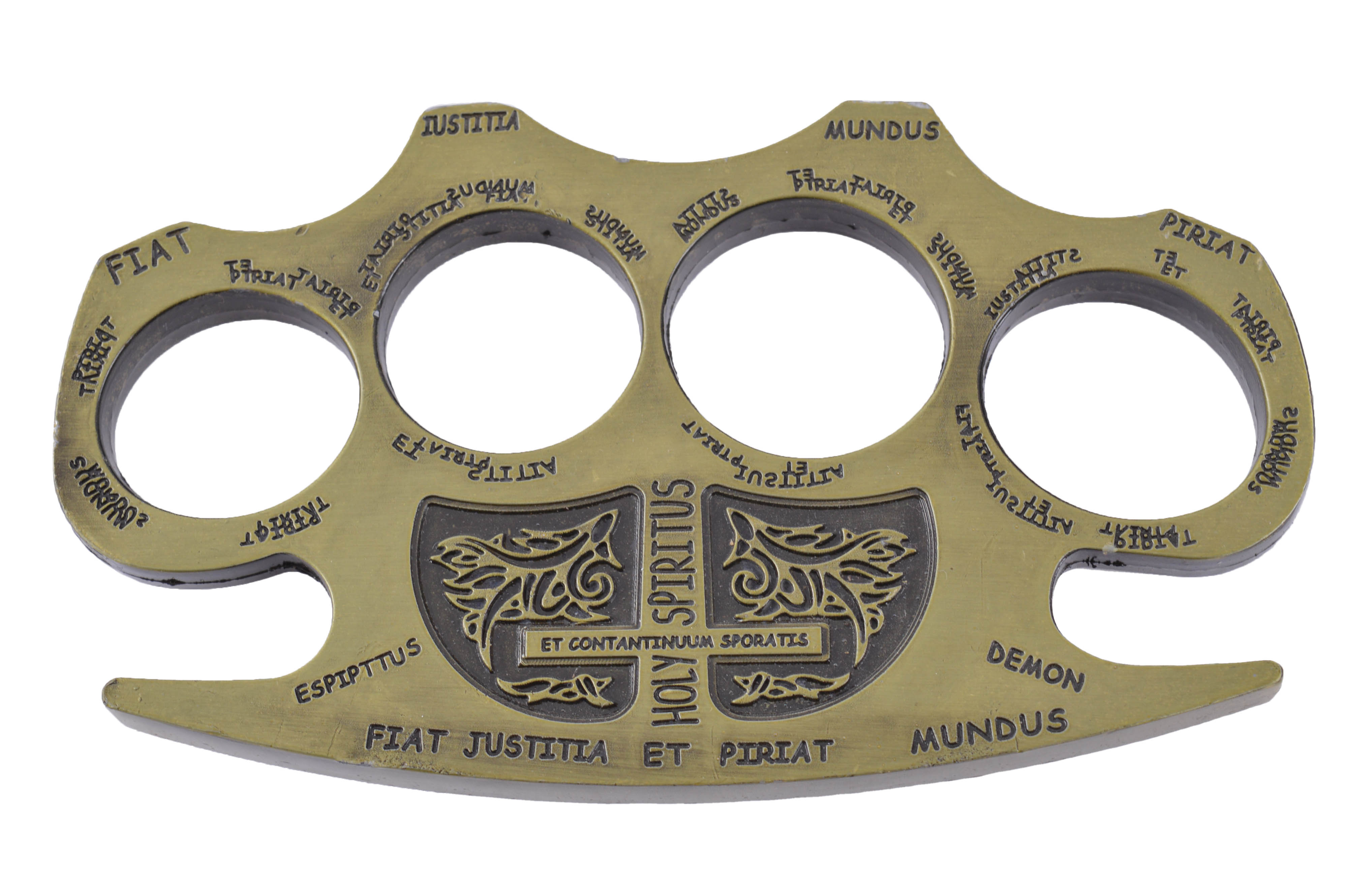 American Made Knuckles Polished Brass Knuckle Weight - Blade HQ