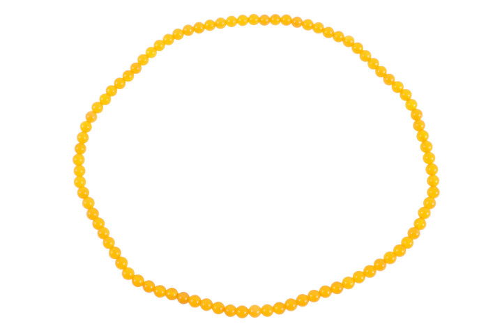Buddhist Bracelet, Three Wraps - Agata Stone 6 mm