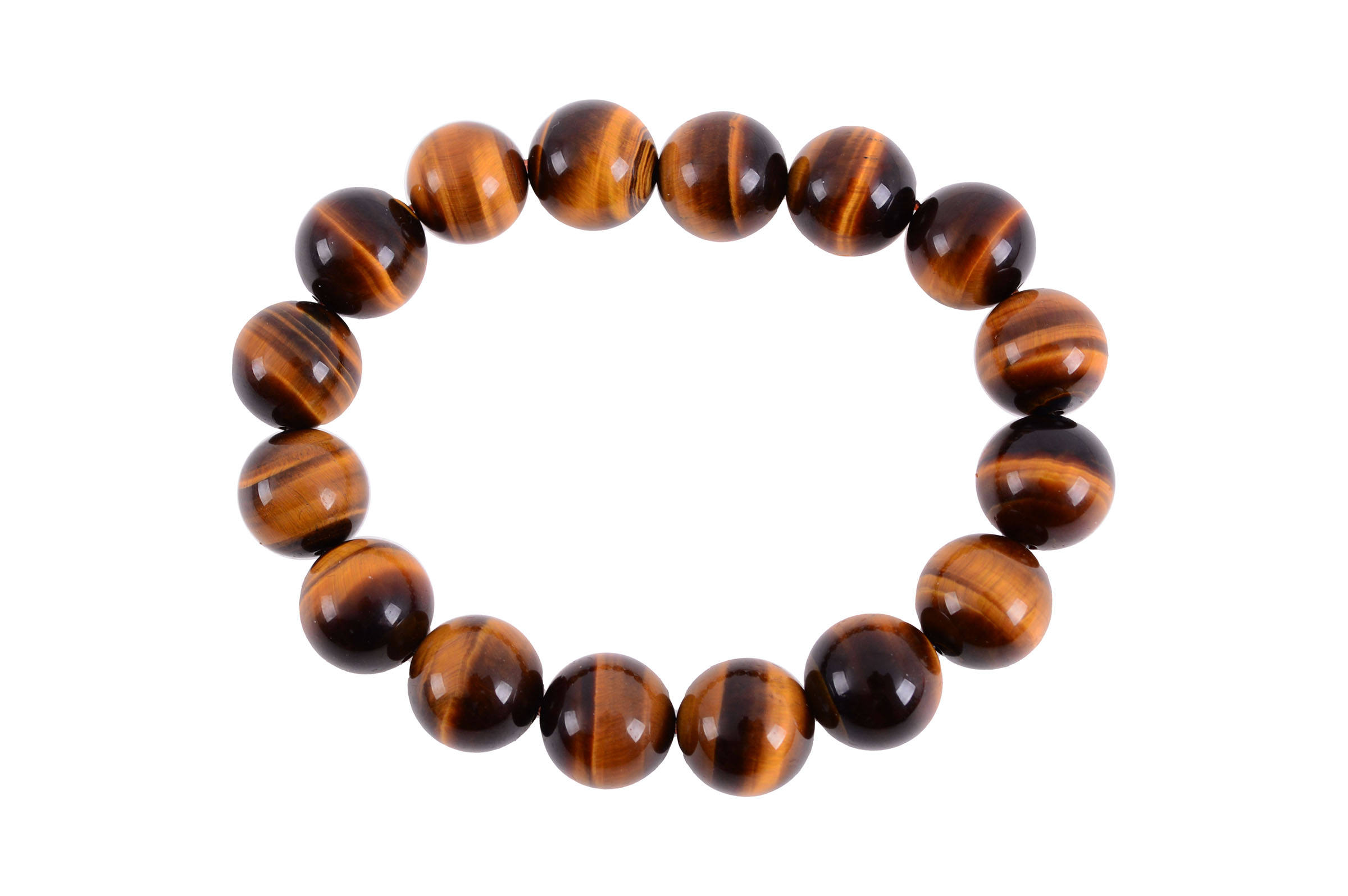 Tiger Eye Bracelet Stone 12 mm DragonSports.eu