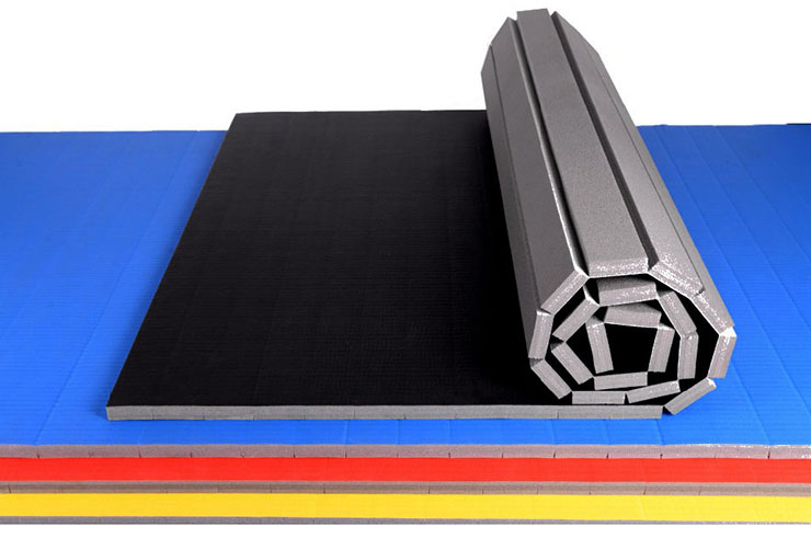 Tatami Enroulable - Revêtement PVC, motif Paille de Riz