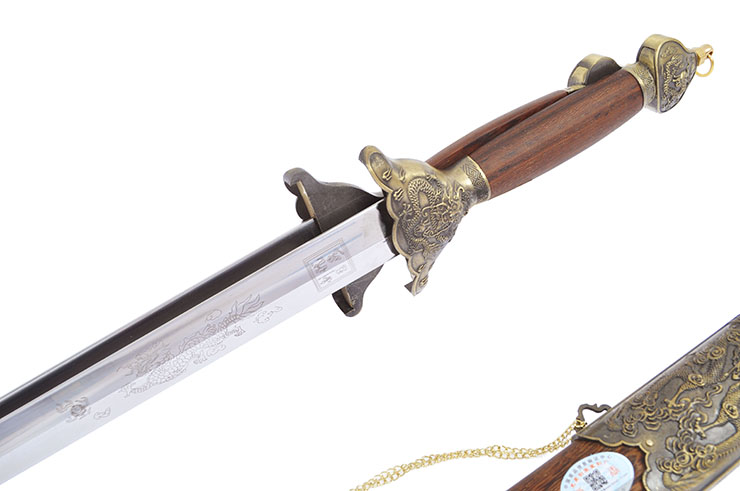 Double Straightsword, Rigid, Stainless Steel (Upper Range), Jian Wang