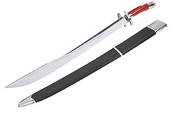 Modern Double Broadsword with scabbard - Flexible