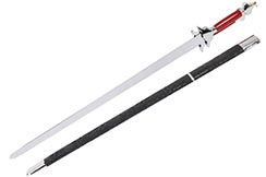 Modern Double Straightsword with scabbard - Flexible