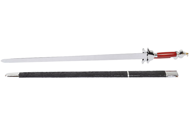 Modern Double Straightsword with scabbard - Flexible