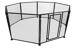 Octagonal MMA cage, no floor