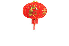 Chinese Lantern Ø43cm - Dragon & Phoenix