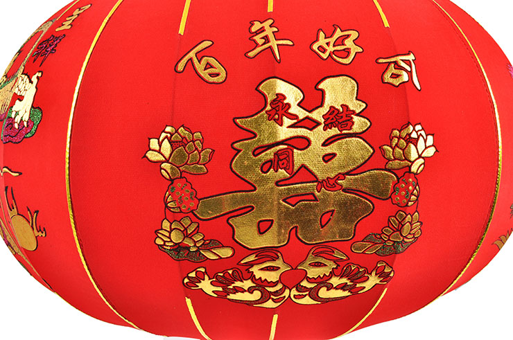 Lanterne Chinoise Ø33 cm - Dragon & Phoenix