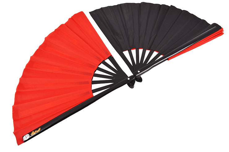 Duplo Ventilador de Tai Chi (Tai Ji Shan), Grande tamanho - Duplo Rosto