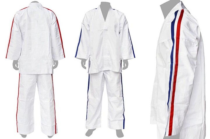 Kimono Karaté Contato, Fitas tricolores