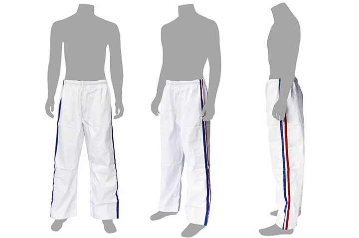 Kimono Karaté Contato, Fitas tricolores