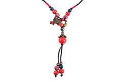 Chinise Necklace, Hand braided - Phoenix