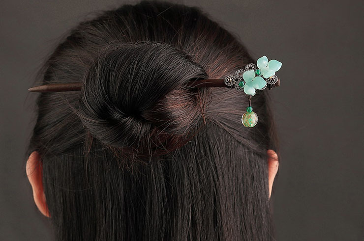 Hair brooch, Turquoise